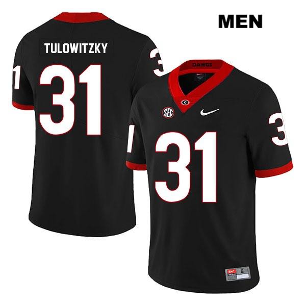 Georgia Bulldogs Men's Reid Tulowitzky #31 NCAA Legend Authentic Black Nike Stitched College Football Jersey FIX5756IG